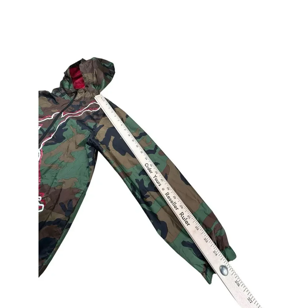 Boys Air Jordan Jumpman Milatry Camo Camp Hooded Windbreaker Zip-Up Jacket M